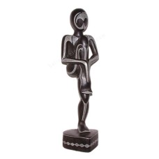 Wooden Raised Leg Yogi Man Sculpture