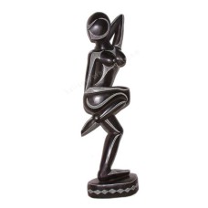 Wooden Raised Leg Woman Black White