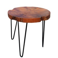 Accent End Side Table Iron Legs