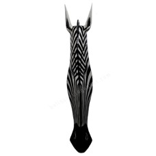 Wooden Black White Zebra Mask 100 cm