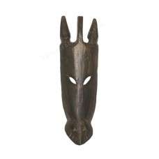 Wooden Antique Brown Zebra Mask 50 cm