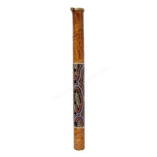 Brown Bamboo Flute Dots Painting 40 cm