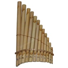 Natural Bamboo Harmonica Burned Motif 30 cm