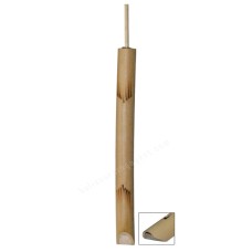 Natural Bamboo Flute Burned Motif 22 cm