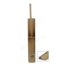 Natural Bamboo Flute Burned Splash Motif 13 cm