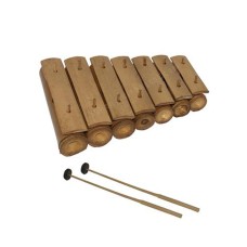 Natural Bamboo Rindik Gamelan 35 cm