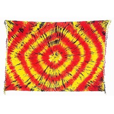 Batik Sarong Tie Dye Red Yellow