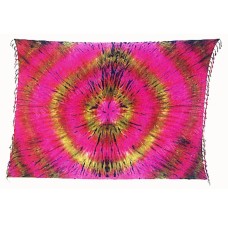 Batik Sarong Tie Dye Pink Green