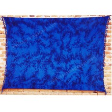 Batik Sarong Plain Cracked Blue Motif