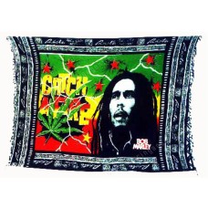 Batik Sarong Bob Marley Catch a Fire Motif