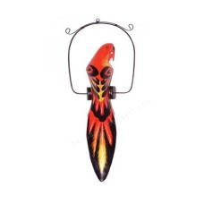 Wooden Hanging Red Black Parrot 50 cm