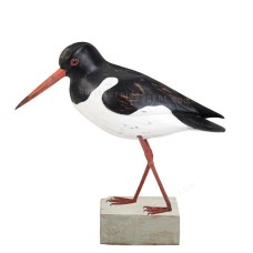 Wooden Standing Oystercatcher Bird 30 cm 