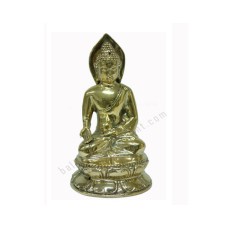 Bronze Golden Silver Earth Touching Buddha Statue 15 cm