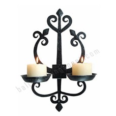 Iron Balinese Trisula Candle Holder 46 cm