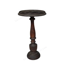 Wooden Candle Holder Antique Brown Finish 60 cm