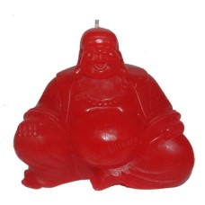 Candle Red Bekro Dye Sitting Monk 9 cm