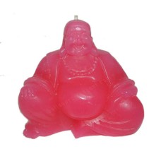 Candle Pink Bekro Dye Sitting Monk 9 cm