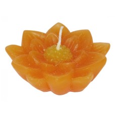 Floating Candle Orange Dye Flower 7 cm