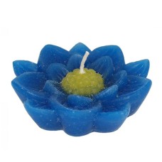 Floating Candle Blue Dye Flower 7 cm