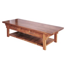 Teak Lucca Coffee Table Long Two Drawers 150 cm