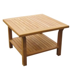 Outdoor Teak Coffee Table Single Shelf