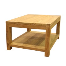 Teak Square Coffee Table With Shelf