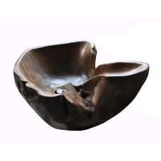 Reclaimed Teak Root Bowl Irregular Shape 40 cm