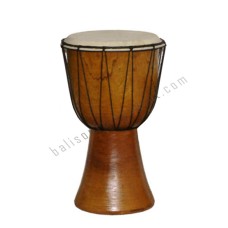 Wooden Djembe Drum Plain Brown 50 cm