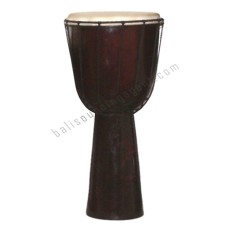 Wooden Djembe Drum Plain Dark Brown 70 cm