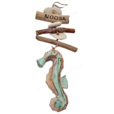 Wooden Sea Horse Driftwood Mobile 30 cm