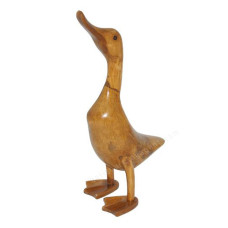 Wooden Natural Brown Duck 35 cm
