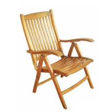 Teak Brando Garden Folding Arm Chair