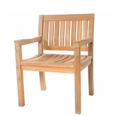 Teak Angelo Garden Single Bench Chair