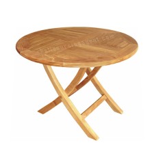 Teak Abraham Round Folding Table 90 cm