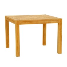 Teak Carita Square Table Natural Brown 100 cm