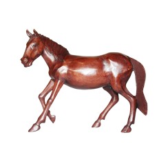 Wooden Walking Horse Brown 35 cm