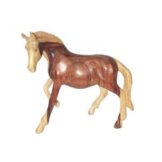 Sono Wood Walking Horse Natural Grain 17 cm