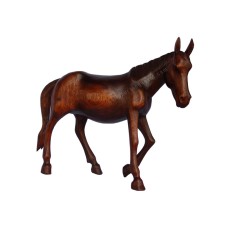 Wooden Walking Horse Brown 25 cm