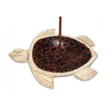 White Marble Turtle Incense Holder 14 cm