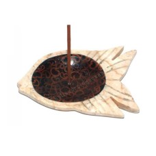 White Marble Fish Incense Holder 15 cm