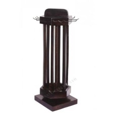 Wooden Dark Brown Necklaces Rotary Display Stand 60 cm