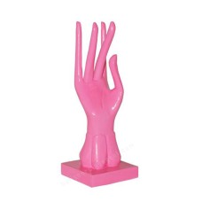 Wooden Fuchsia Right Hand Rings Display 25 cm