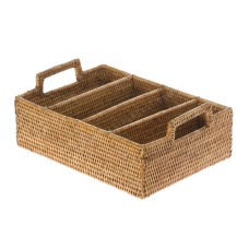 Rattan Flatware Compartment Natural 35 cm