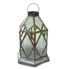 Hanging Lantern Clear Glass 30 cm