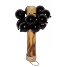 Wooden Maracas Black Ping Pong Balls 25 cm