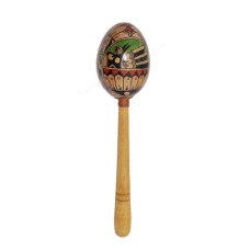 Wooden Egg Stick Maracas Painted 21 cm