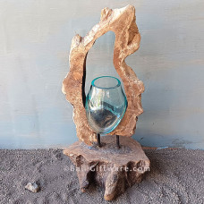 Melted Glass Terrarium Small 12 cm