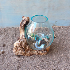 Molten Glass Terrarium Medium 15 cm