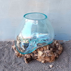 Molten Glass Terrarium Medium 20 cm