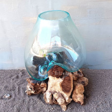 Molten Glass Terrarium Large 30 cm